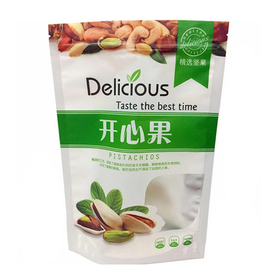 साफ खिड़की के साथ जिपर Resealable  हीट सील करने योग्य खाद्य भंडारण Doypack पैकेजिंग पाउच बैग खड़े हो जाओ