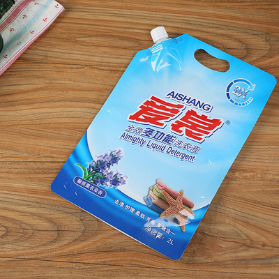 500Ml वॉशिंग पाउडर पैकिंग पाउच पानी पैकिंग पाउच कॉर्नर टोंटी