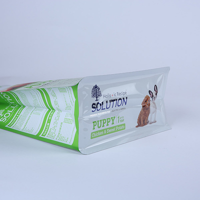 Resealable प्लास्टिक 25g पालतू पशु खाद्य पैकेजिंग बैग जिपर 1000g डॉग खाद्य थैली